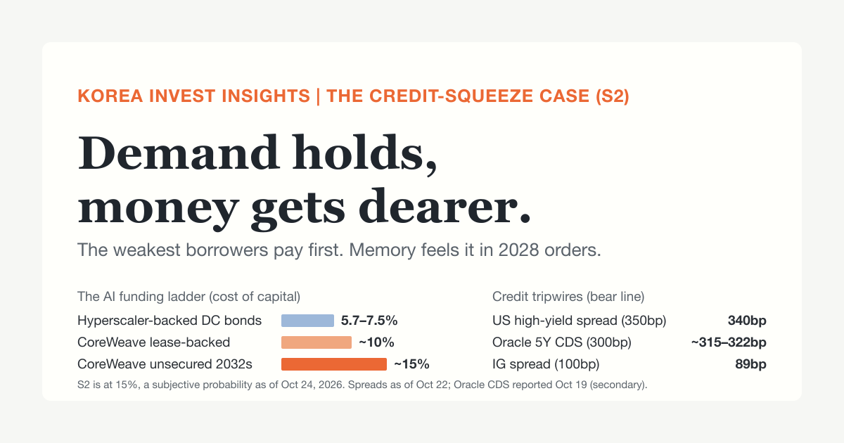 Featured image of post The Credit-Squeeze Case (S2): Demand Holds, Money Gets Dearer, and the Weakest Borrowers Pay First
