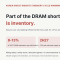 Part of the DRAM Shortage Is Inventory. The Day CPUs Arrive, Buyers Stop Buying.